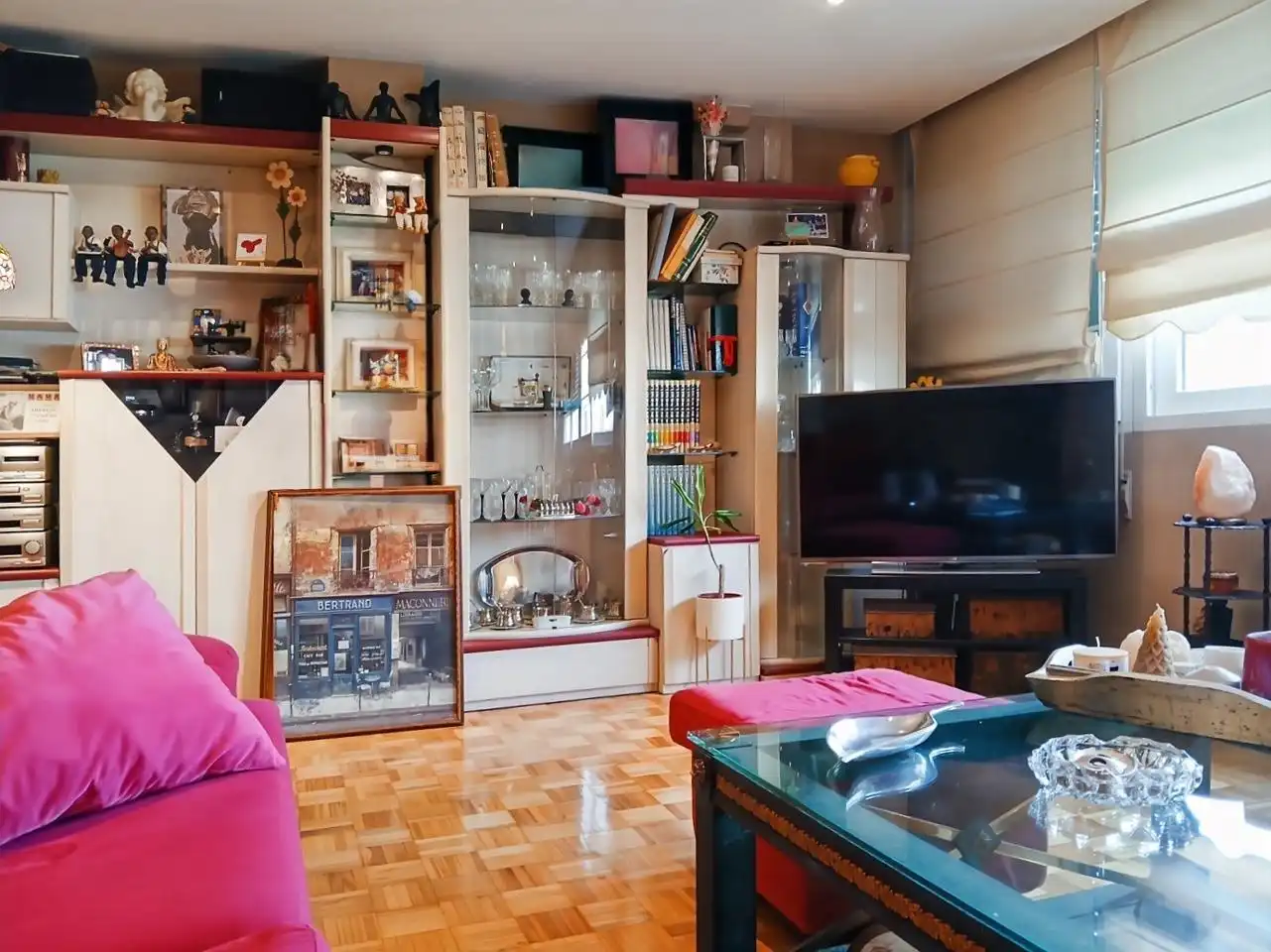 Sala de estar de Dúplex en venta en Rivas-Vaciamadrid con Aire acondicionado, Calefacción y Parquet