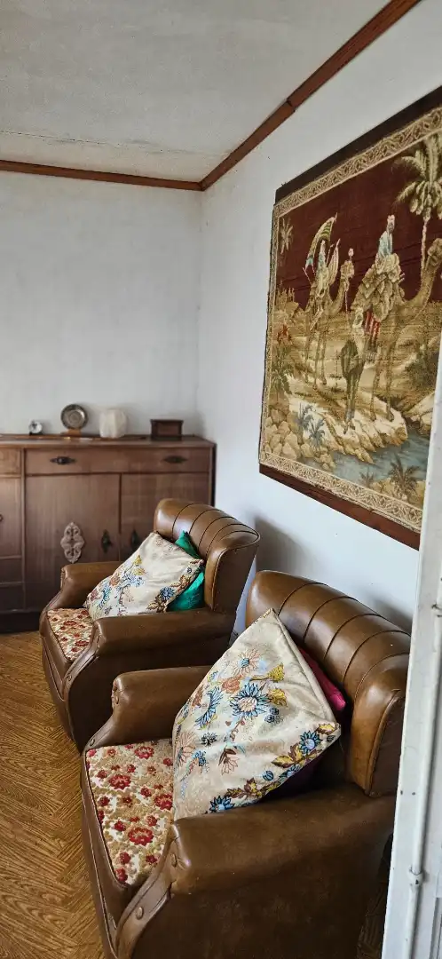 Sala d'estar de Casa adosada en venda en Ares amb Moblat