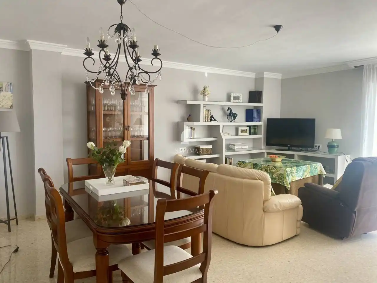 Sala de estar de Piso de alquiler en Vélez-Málaga con Aire acondicionado, Terraza y Amueblado