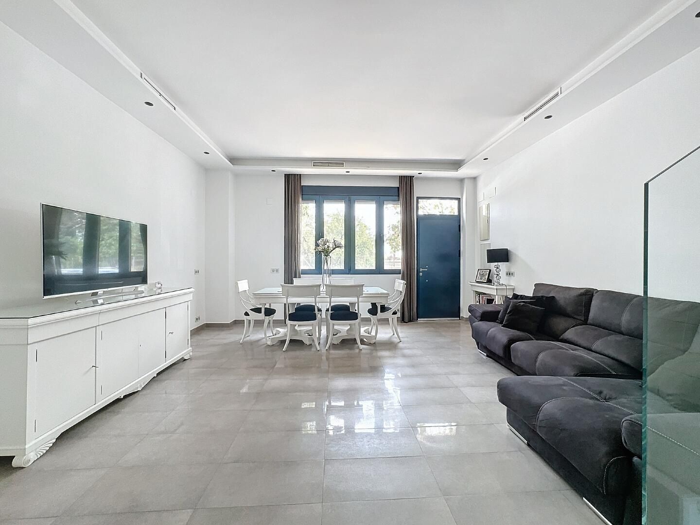 Living room of Single-family semi-detached for sale in  Valencia Capital