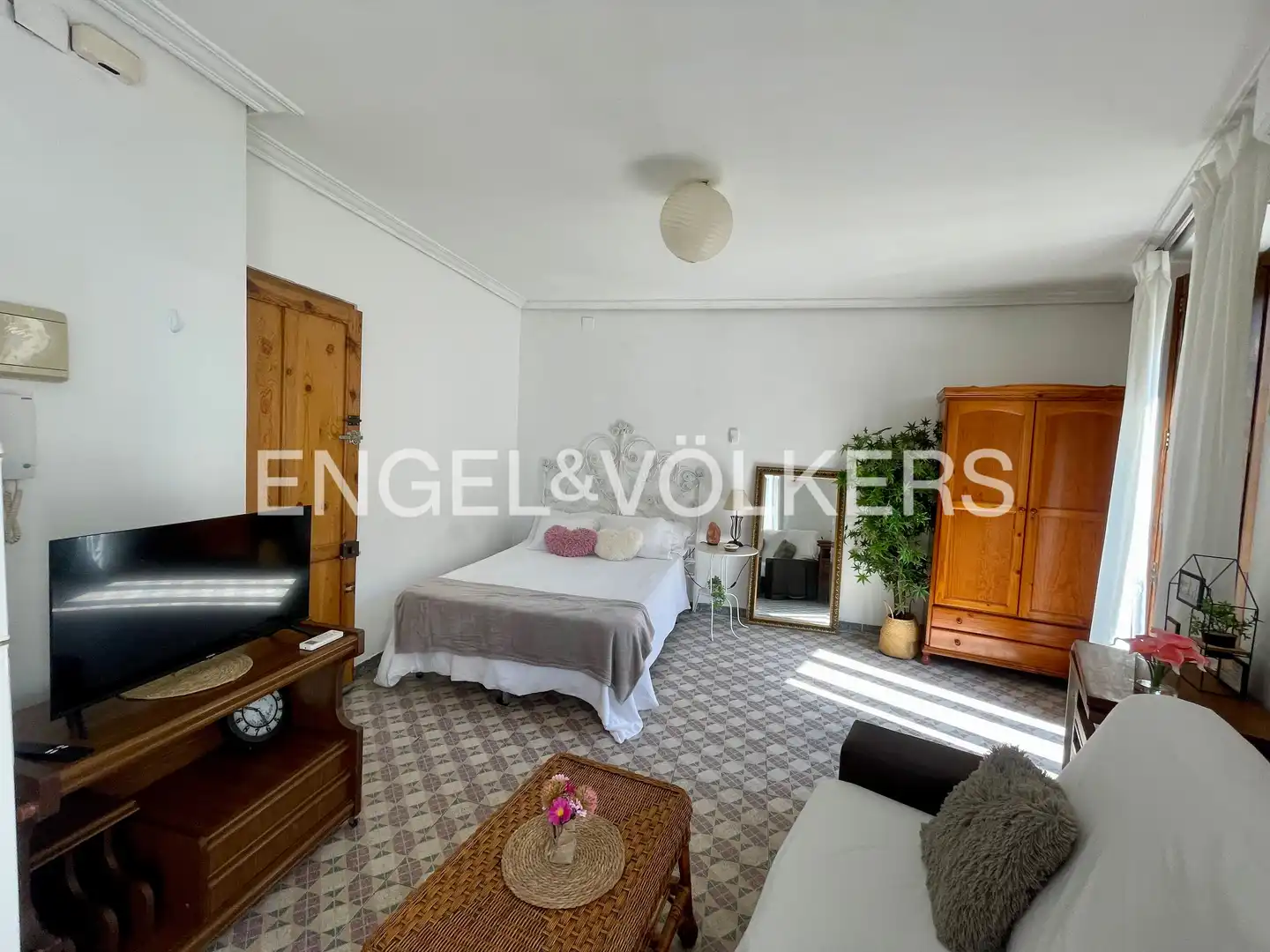 Sala de estar de Piso de alquiler en Valencia con Aire acondicionado, Calefacción y Balcón