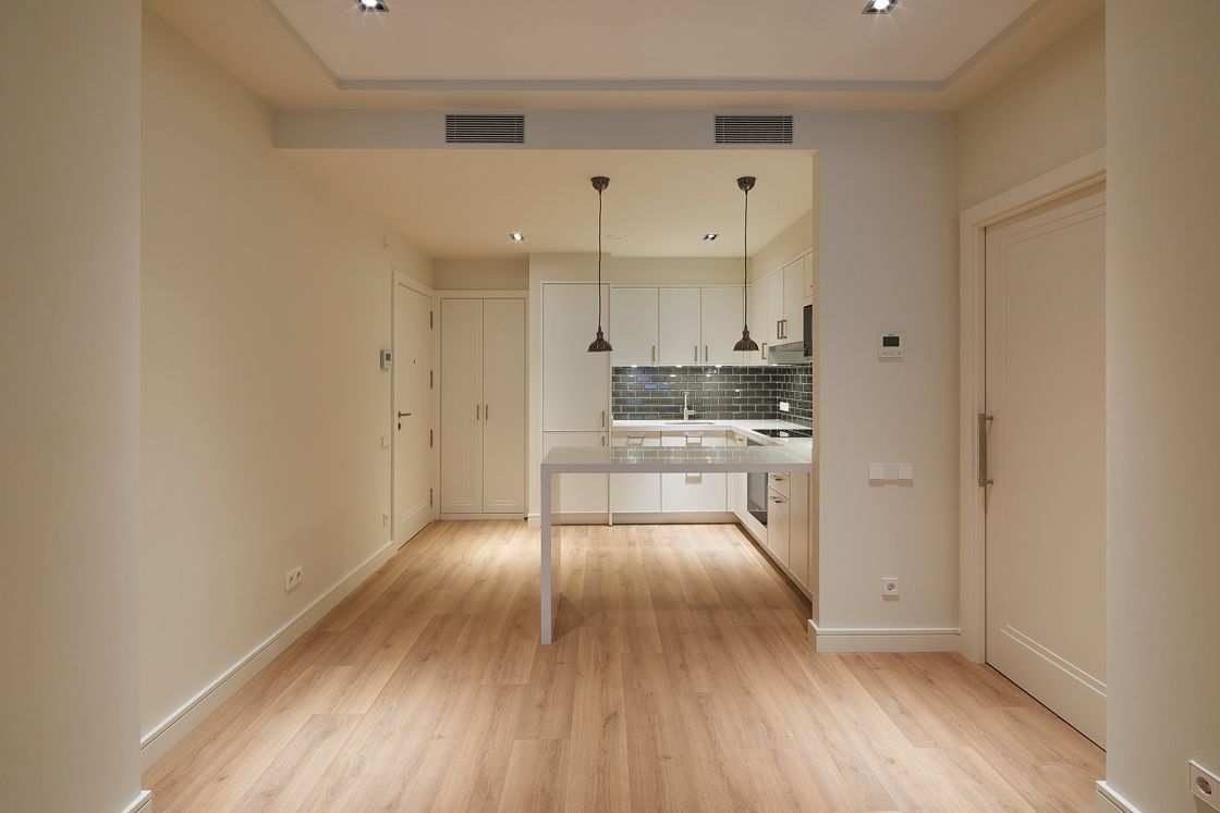 Cocina de Piso de alquiler en  Barcelona Capital con Aire acondicionado, Calefacción y Parquet