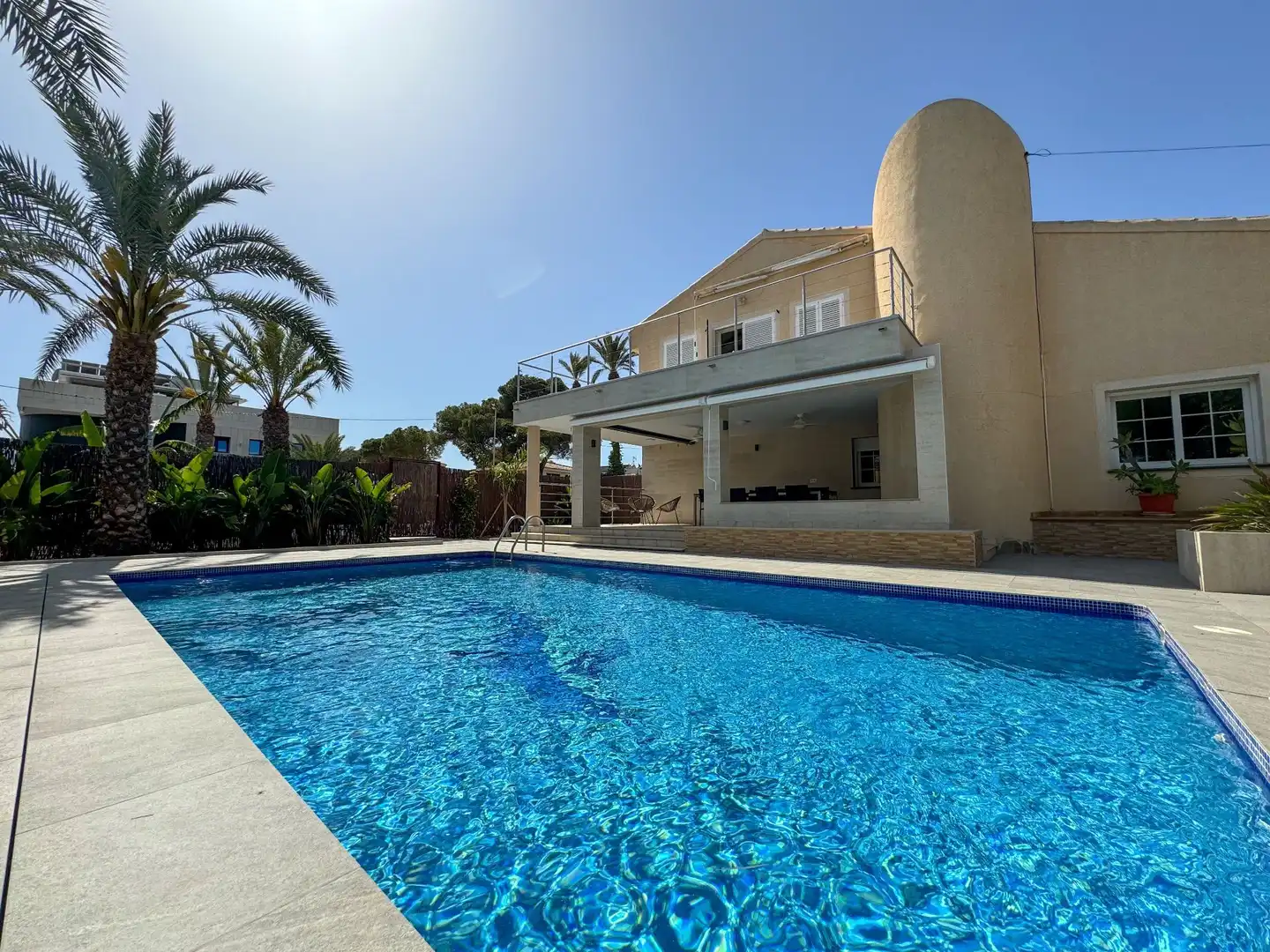 Swimming pool of Houses for rent in Orihuela  with Air Conditioner, Private garden and Terrace