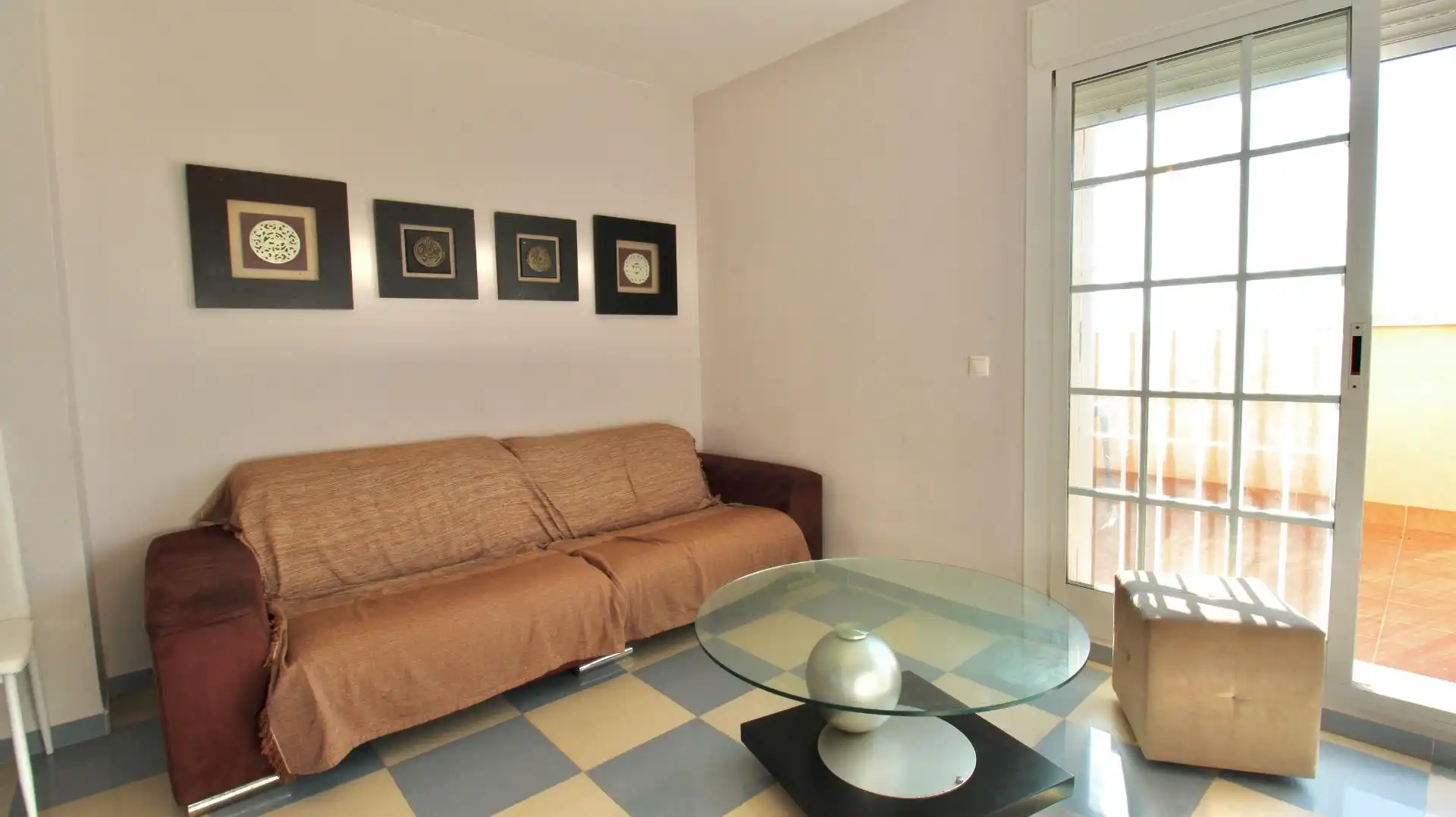 Sala de estar de Ático en venta en Roquetas de Mar con Aire acondicionado, Calefacción y Terraza