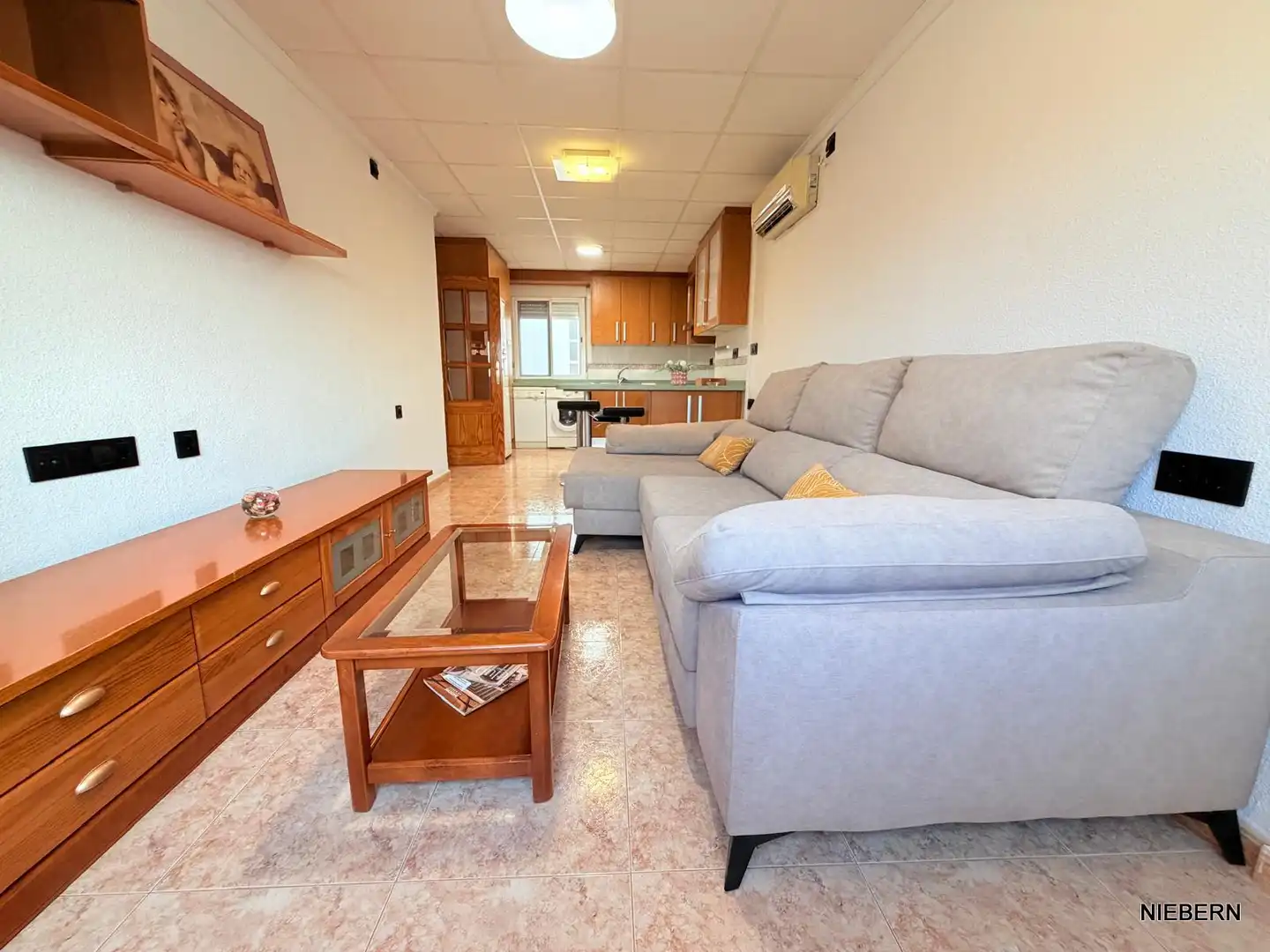 Sala de estar de Piso de alquiler en Cartagena con Aire acondicionado, Amueblado y Horno