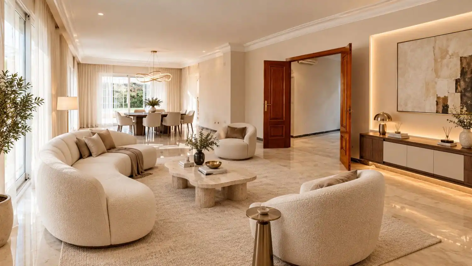Sala d'estar de Casa o xalet en venda en Bellavista - La Palmera