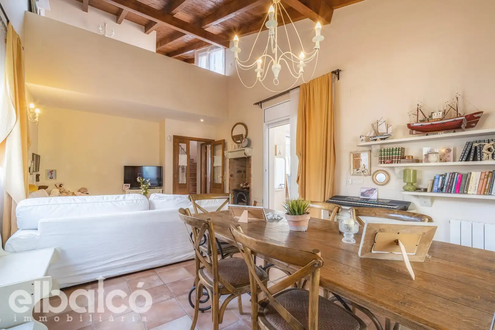 Wohnzimmer von Haus oder Chalet zum Verkauf in La Pobla de Montornès   mit Privatgarten, Terrasse und Abstellraum