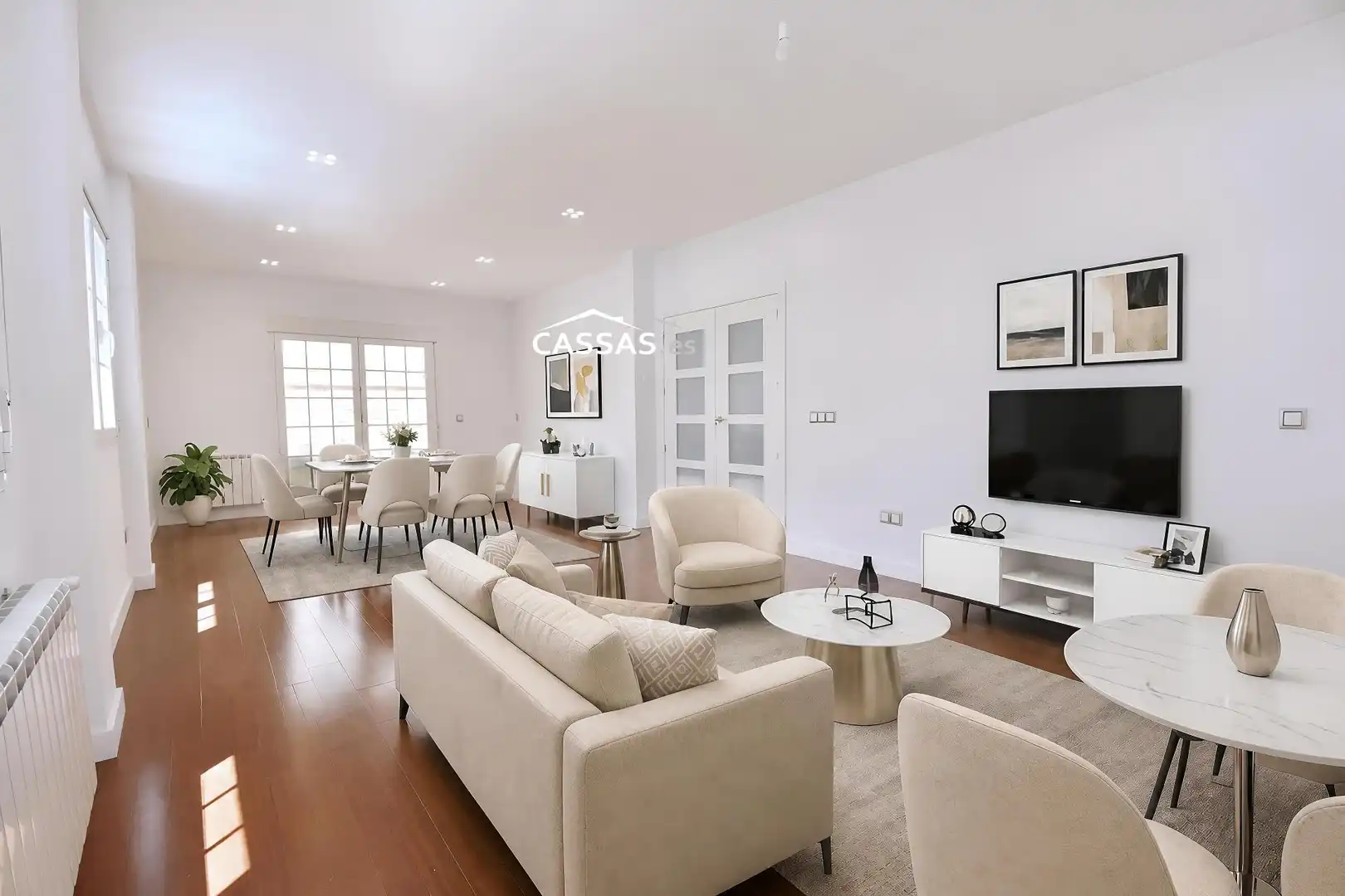 Living room of Detached homes for sale in Torrejón de Ardoz  with Air Conditioner, Heating and Parquet flooring