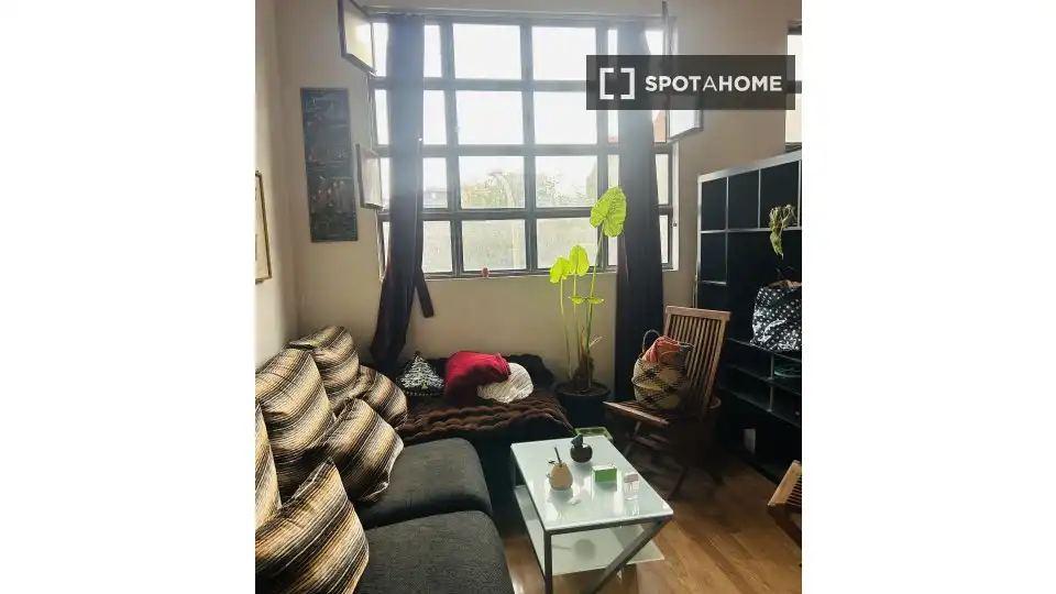 Wohnzimmer von Wohnung zur Miete in Barcelona mit Klimaanlage, Heizung und Möbliert