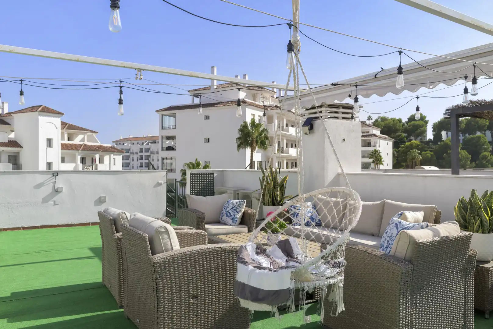 Terraza de Ático en venta en Mijas con Aire acondicionado, Terraza y Piscina