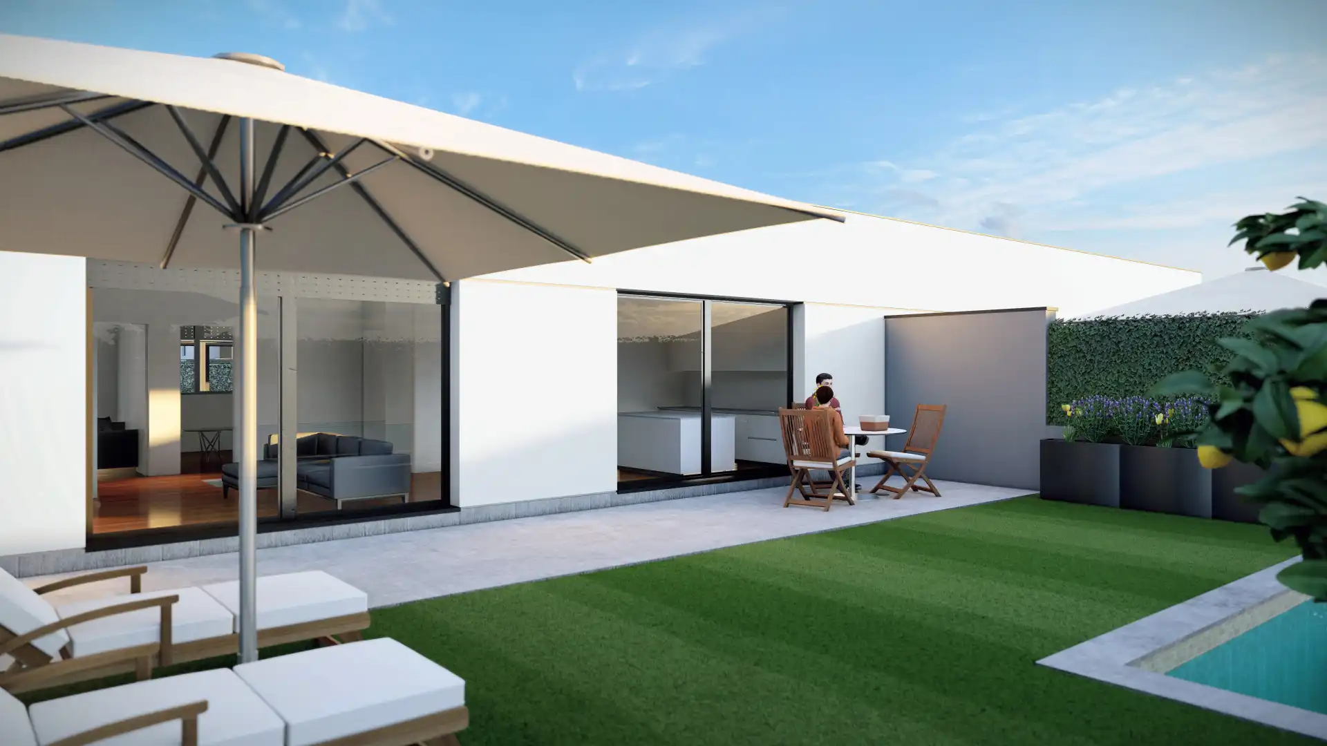 Terraza de Casa o chalet en venta en Aranjuez con Aire acondicionado, Calefacción y Jardín privado