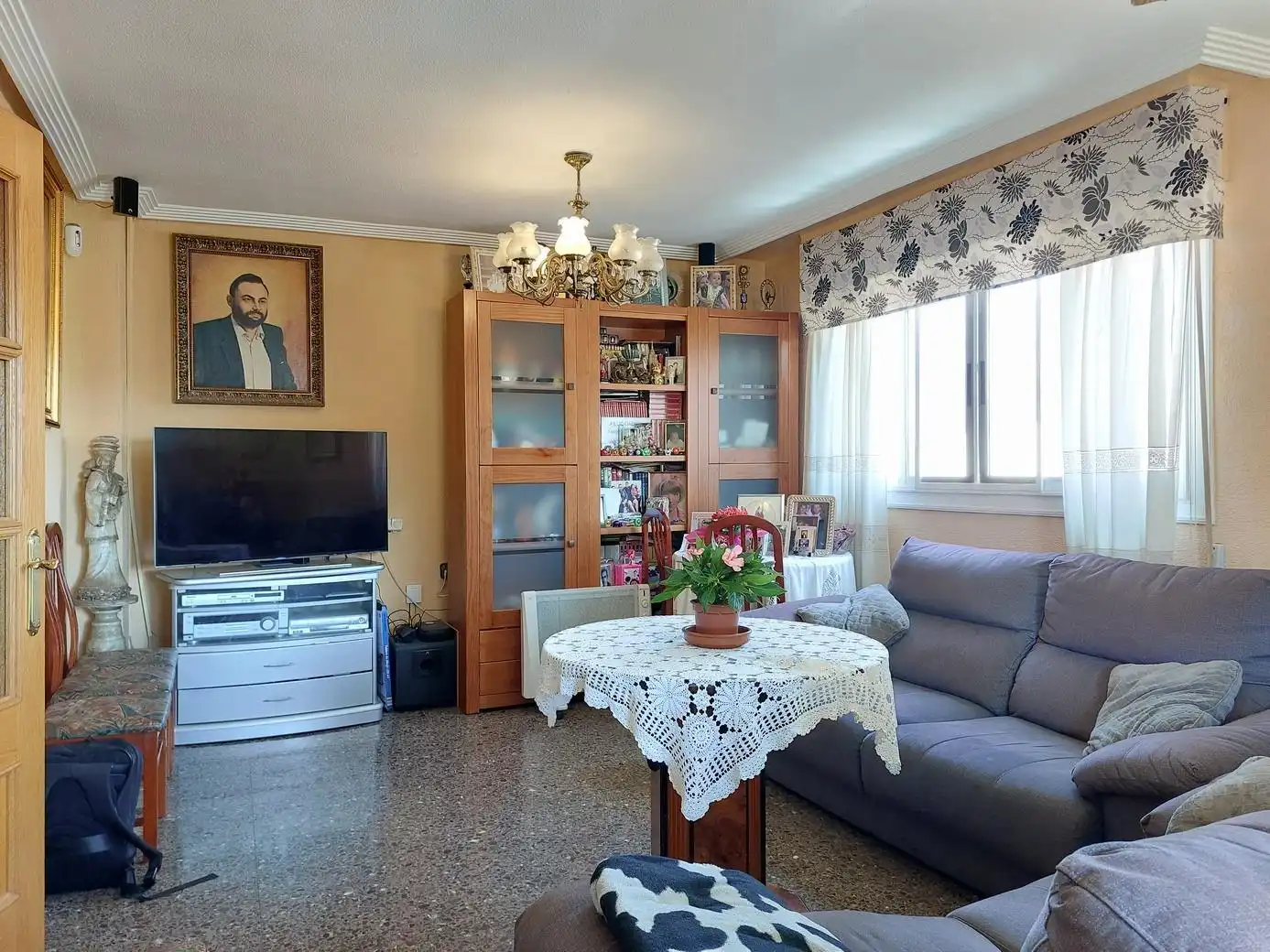 Sala de estar de Piso en venta en Elda con Aire acondicionado y Terraza