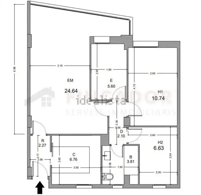 Piso en venta en Barcelona con Aire acondicionado, Calefacción y Parquet