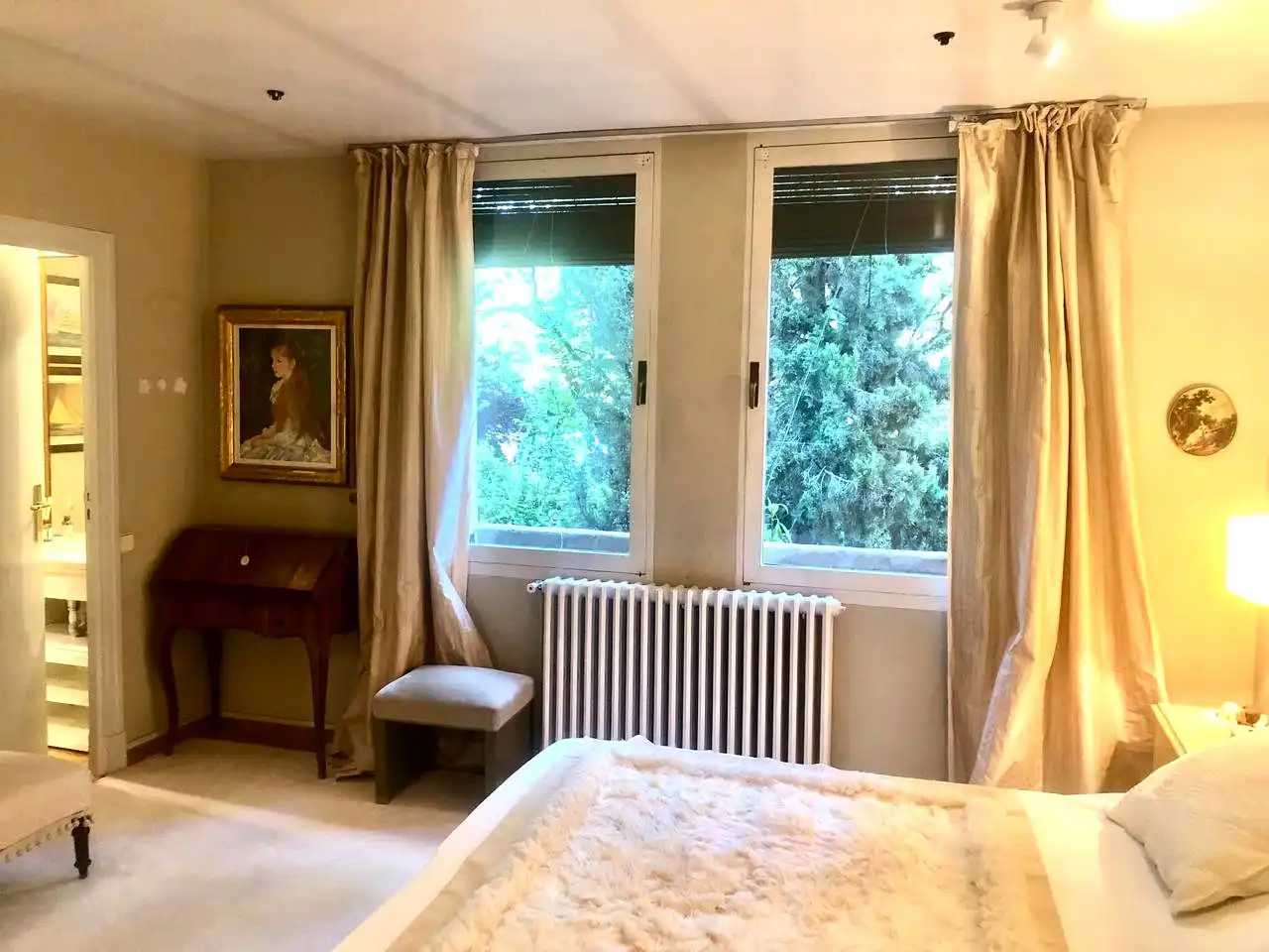 Bedroom of Flat for rent in Madrid  with Air Conditioner, Heating and Terrace