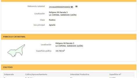 SH Terreno en venta Polígono 99 Parcela 5 LA COPONA. SARIEGOS LEÓN URBANIZABLE, immagine 3