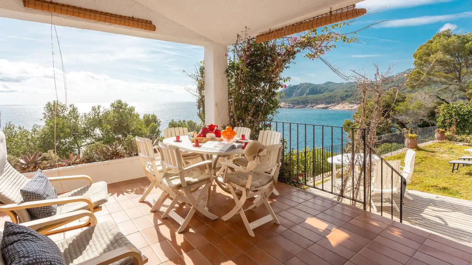 Terrace of Detached homes for rent in Palafrugell  with Heating, Private garden and Furnished