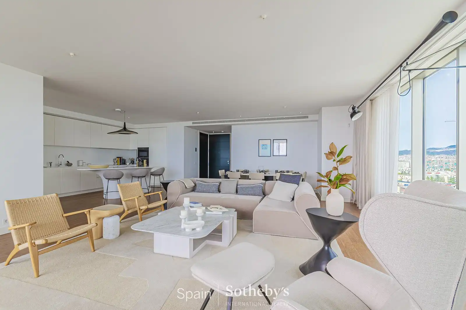 Sala d'estar de Apartament en venda en Barcelona amb Aire condicionat, Calefacció i Terrassa
