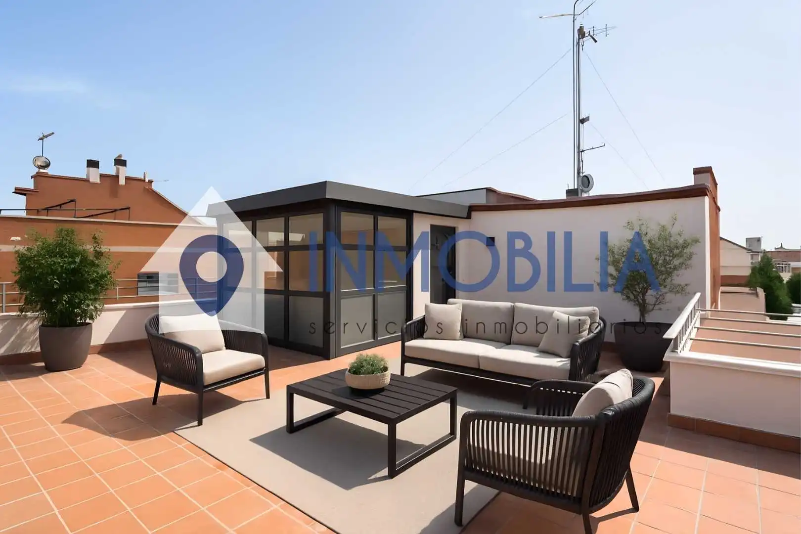 Terraza de Ático en venta en Madrid con Calefacción y Terraza