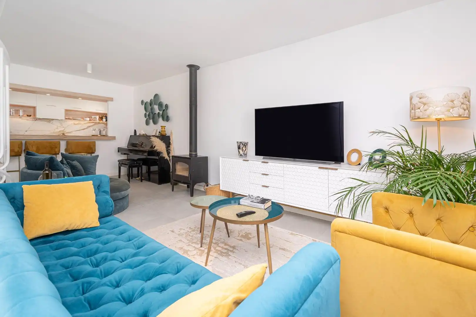 Sala d'estar de Dúplex en venda en Calvià amb Aire condicionat, Calefacció i Jardí privat