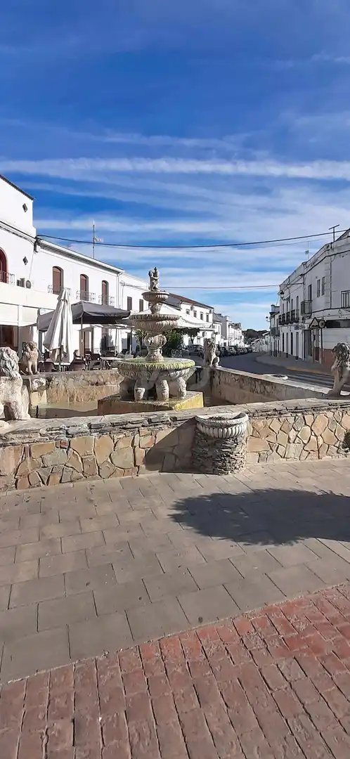 Vista exterior de Casa o chalet en venta en Las Navas de la Concepción con Aire acondicionado y Terraza