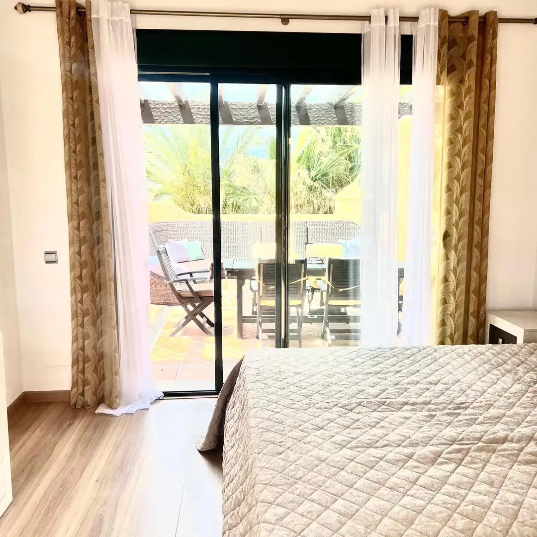 Terrasse von Dachboden zur Miete in Estepona mit Klimaanlage, Terrasse und Schwimmbad