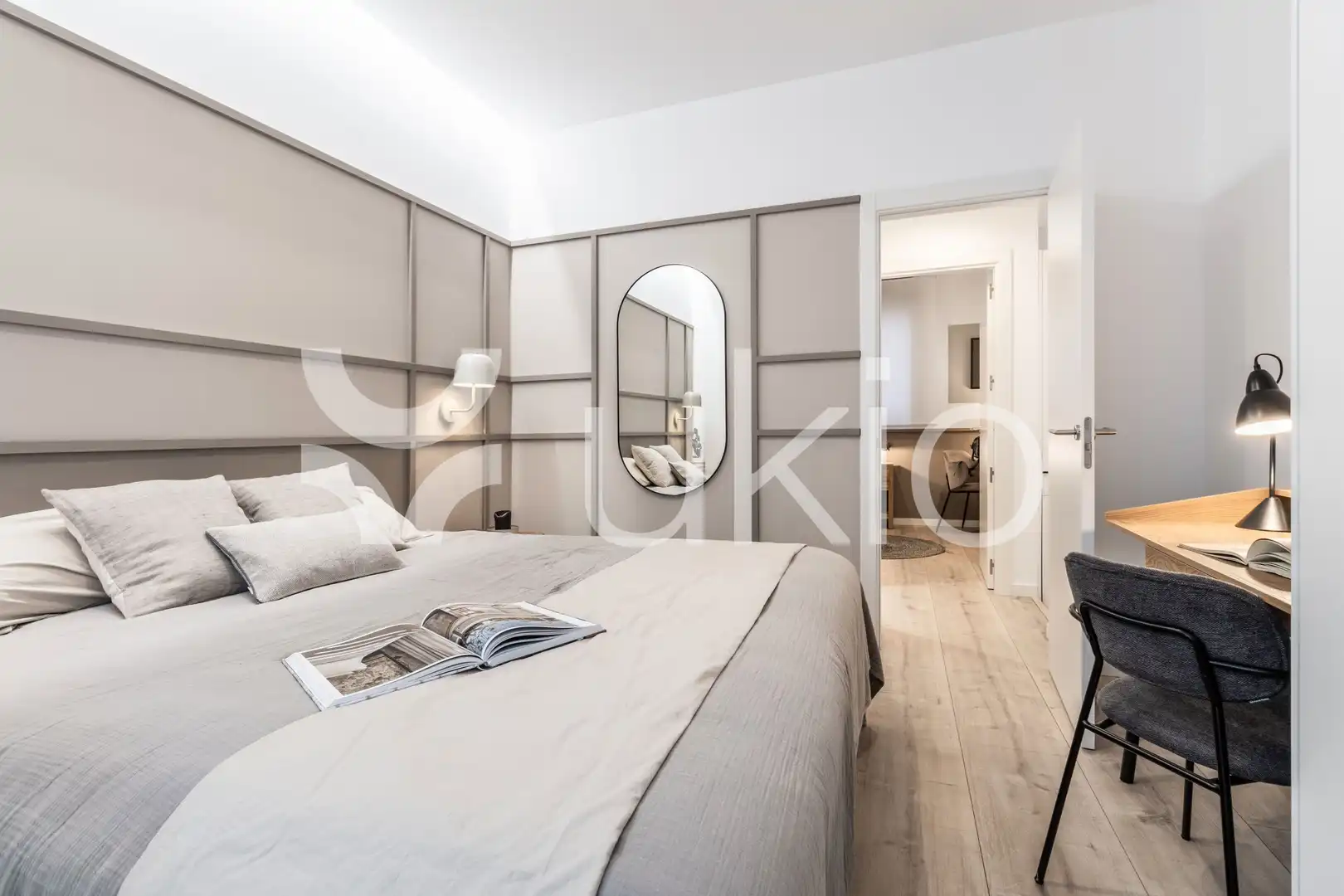 Habitación de Apartamento de alquiler en Madrid con Aire acondicionado, Calefacción y Amueblado
