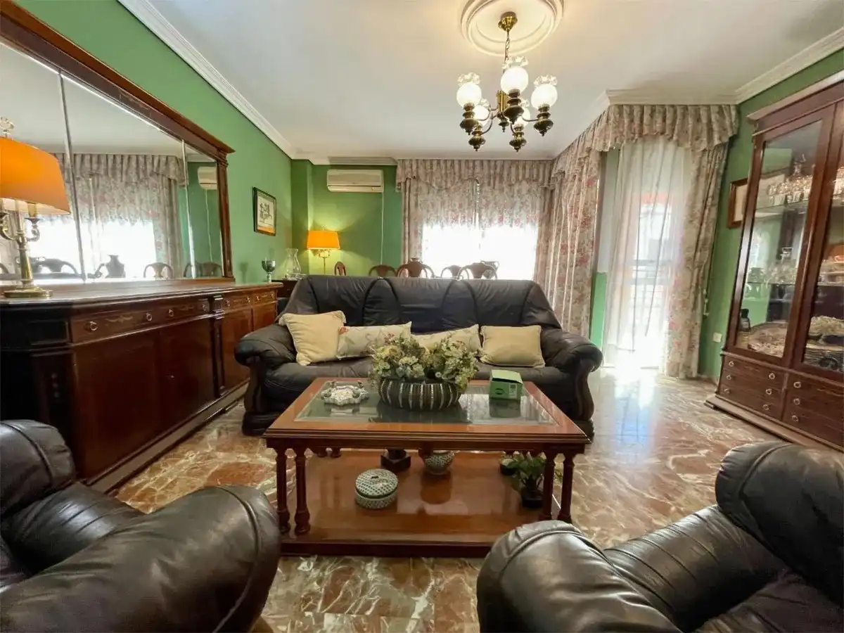Wohnzimmer von Wohnung zum Verkauf in Dos Hermanas mit Klimaanlage, Terrasse und Möbliert