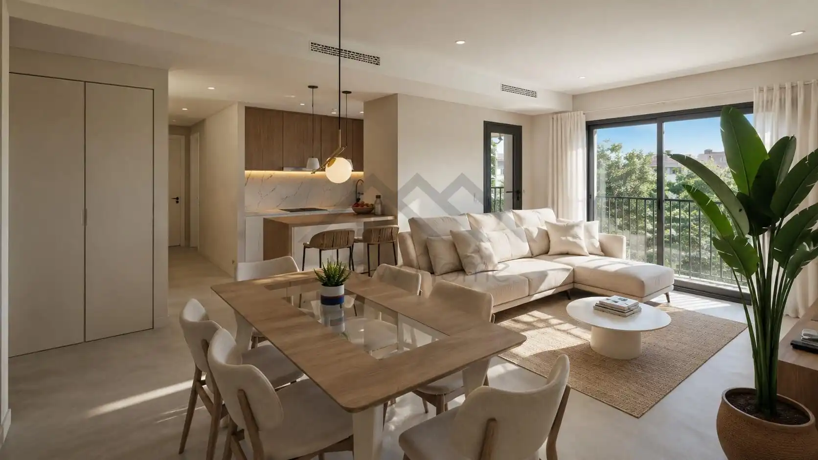 Wohnzimmer von Wohnung zum Verkauf in La Pobla de Vallbona mit Balkon