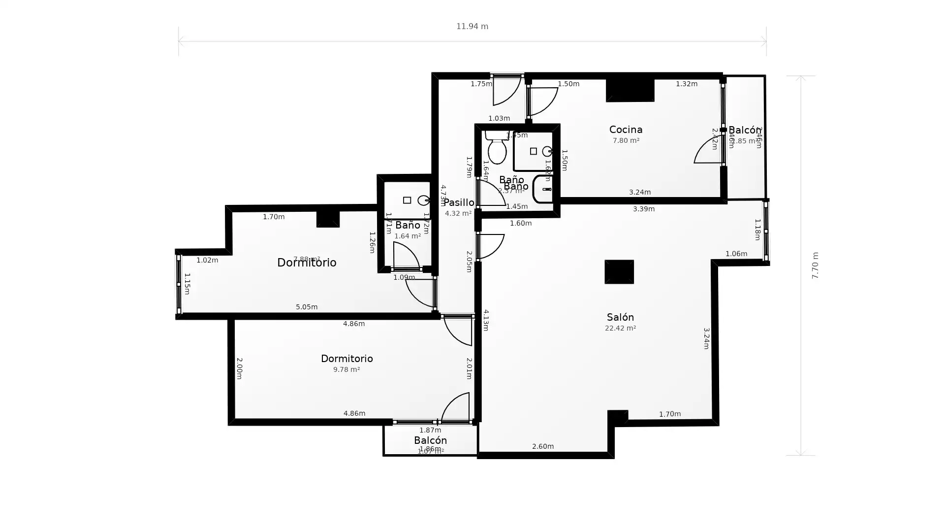 Piso en venta en Hazas de Cesto con Balcón