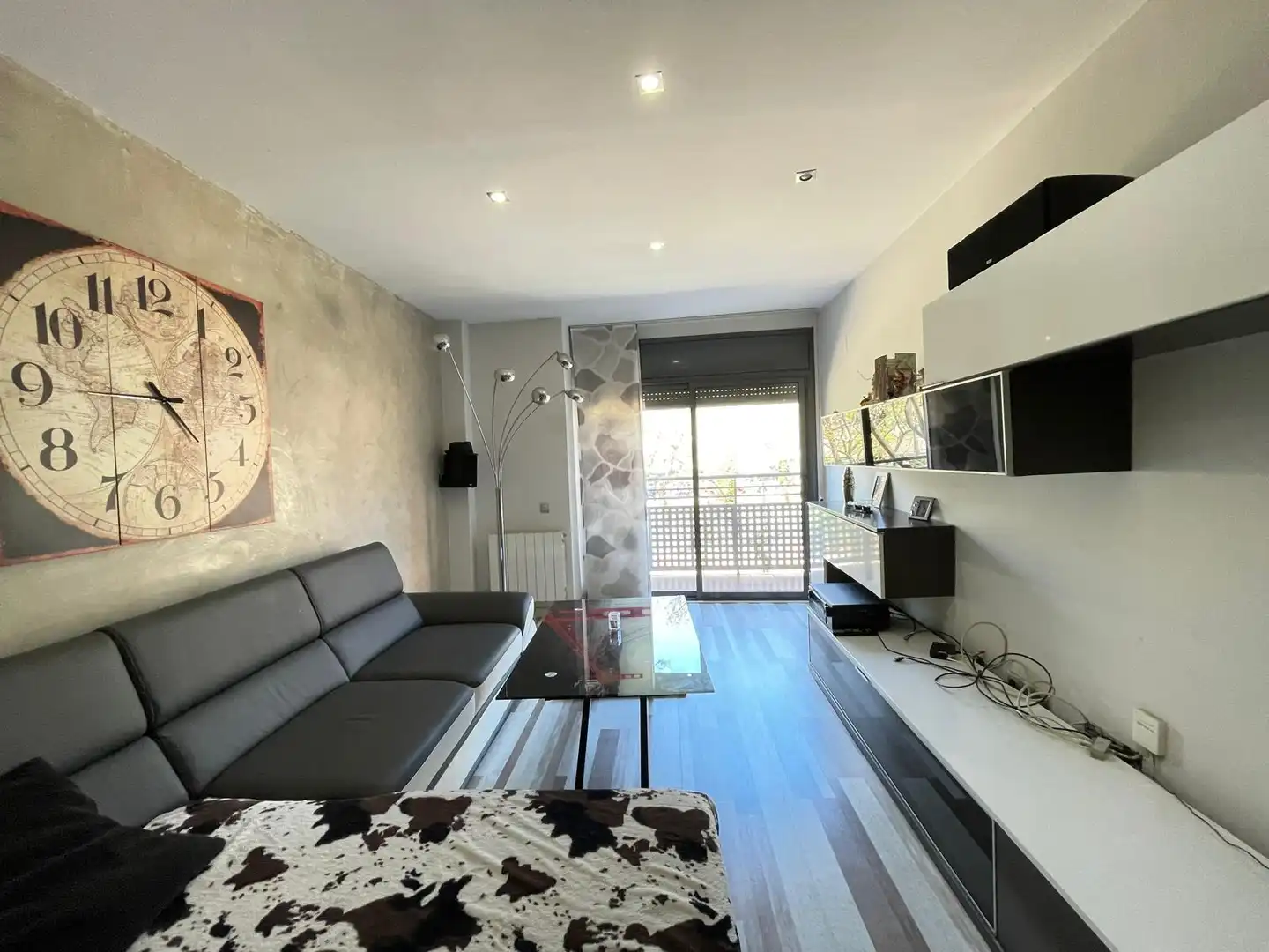 Wohnzimmer von Wohnung zum Verkauf in Badalona mit Klimaanlage, Heizung und Terrasse