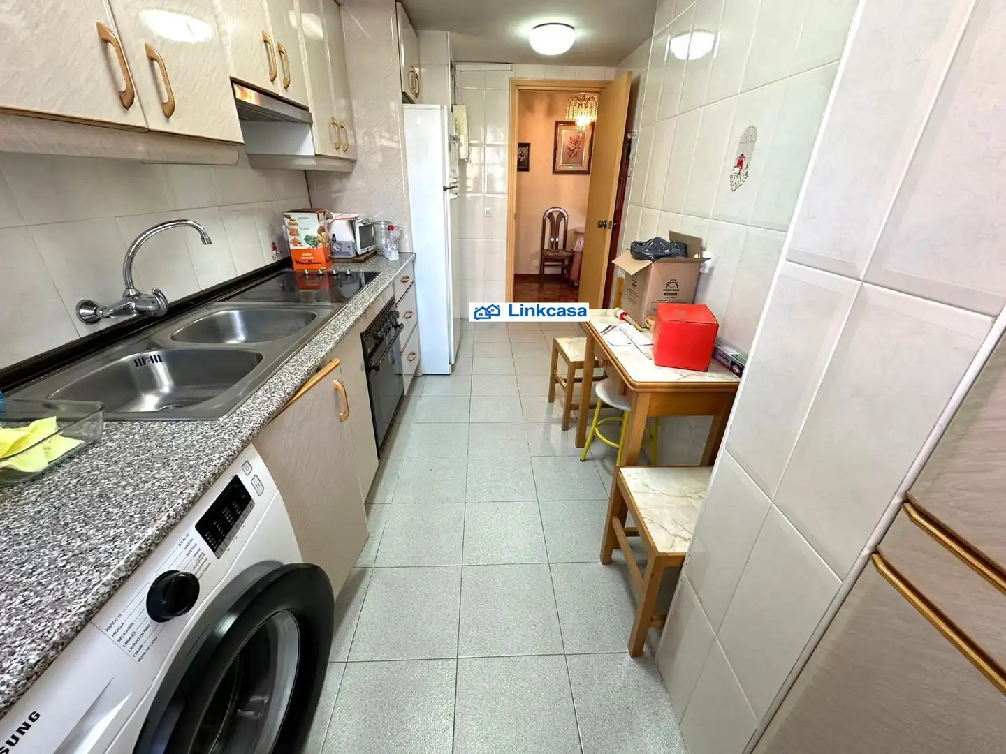 Kitchen of Flat for sale in Madrid  with Heating, Terrace and Furnished