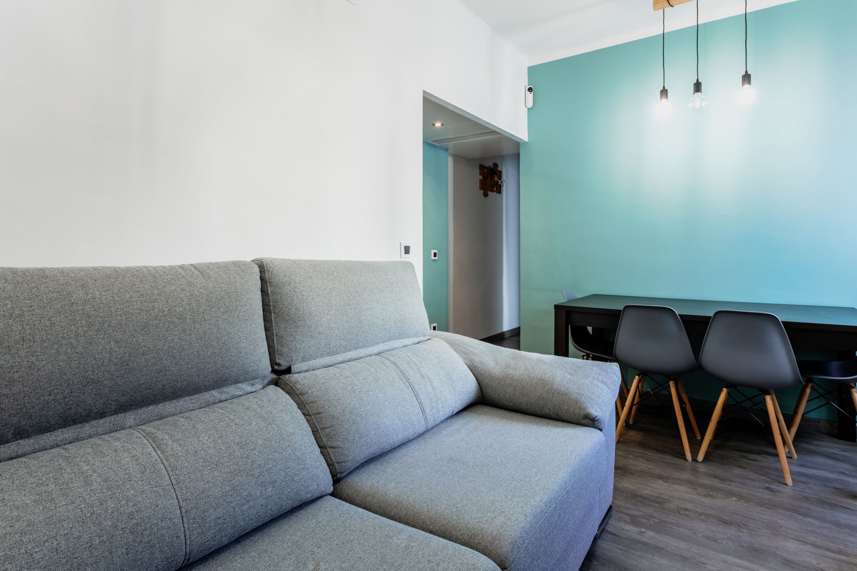 Sala de estar de Piso en venta en Esplugues de Llobregat con Aire acondicionado, Amueblado y Balcón