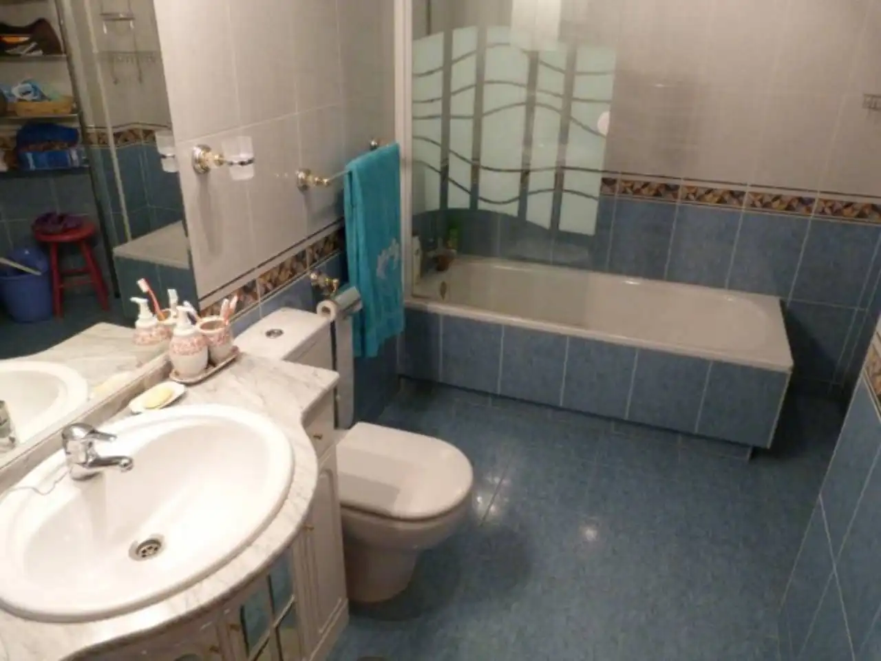 Bany de Apartament de lloguer en Noja amb Calefacció, Jardí privat i Terrassa