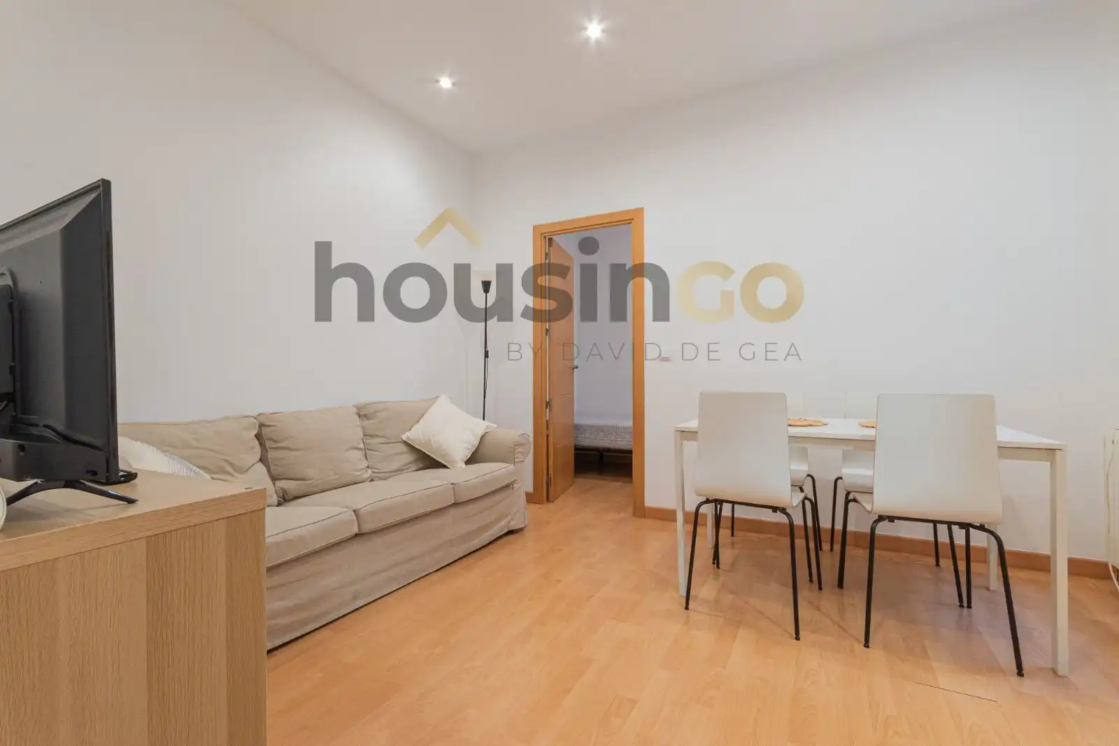 Sala de estar de Piso de alquiler en Madrid con Aire acondicionado, Calefacción y Amueblado