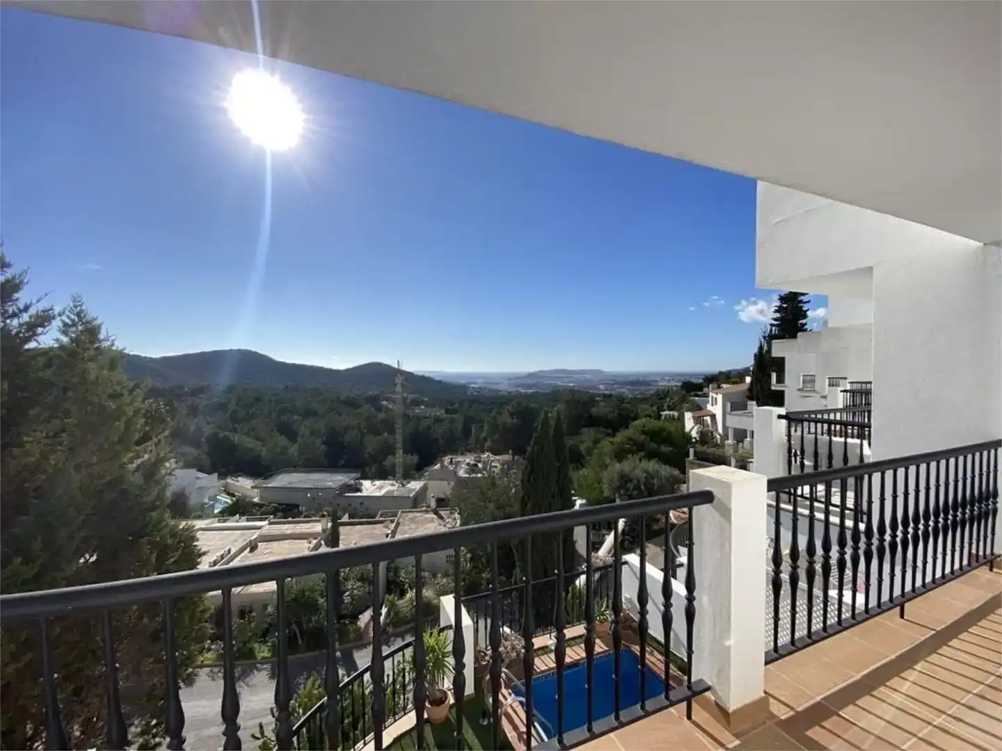 Terrassa de Dúplex en venda en Santa Eulària des Riu amb Aire condicionat, Jardí privat i Piscina