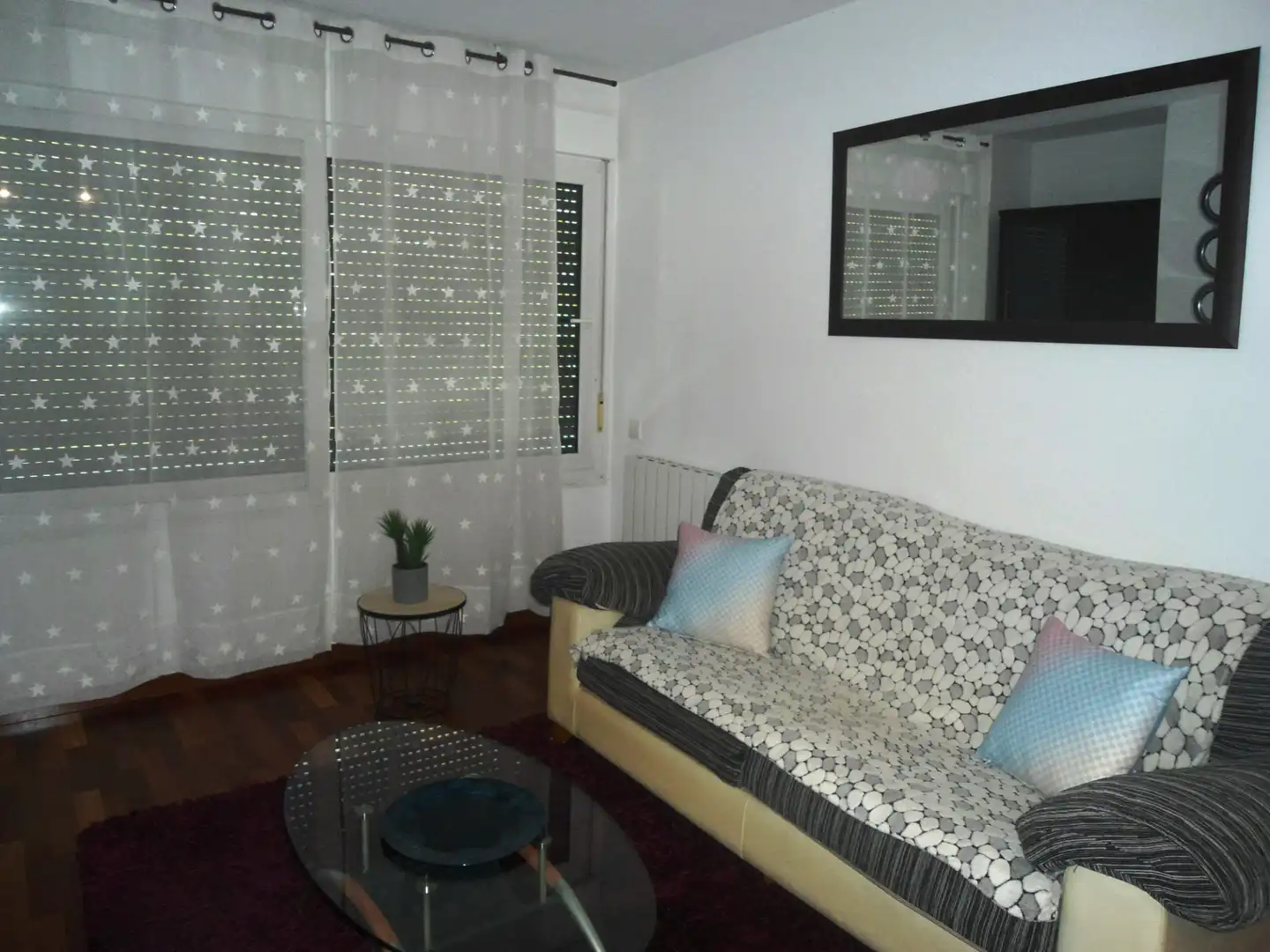 Sala de estar de Apartamento de alquiler en Lleida con Aire acondicionado, Calefacción y Parquet