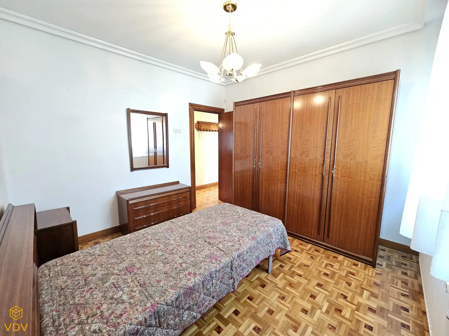 Bedroom of Flat for sale in  Pamplona / Iruña  with Heating, Parquet flooring and Storage room