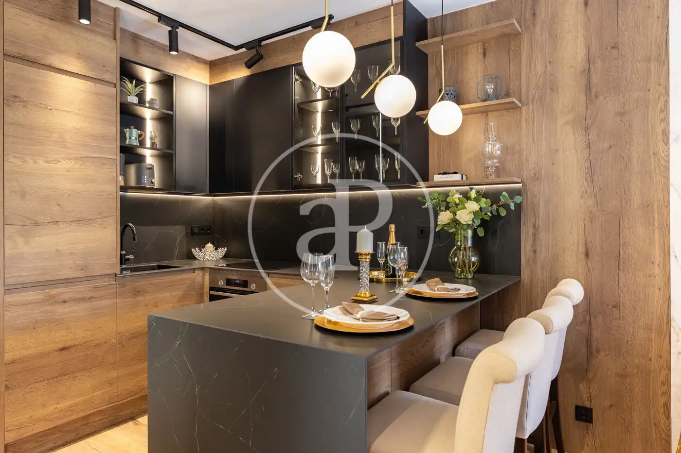 Cocina de Piso en venta en Barcelona con Aire acondicionado, Calefacción y Amueblado