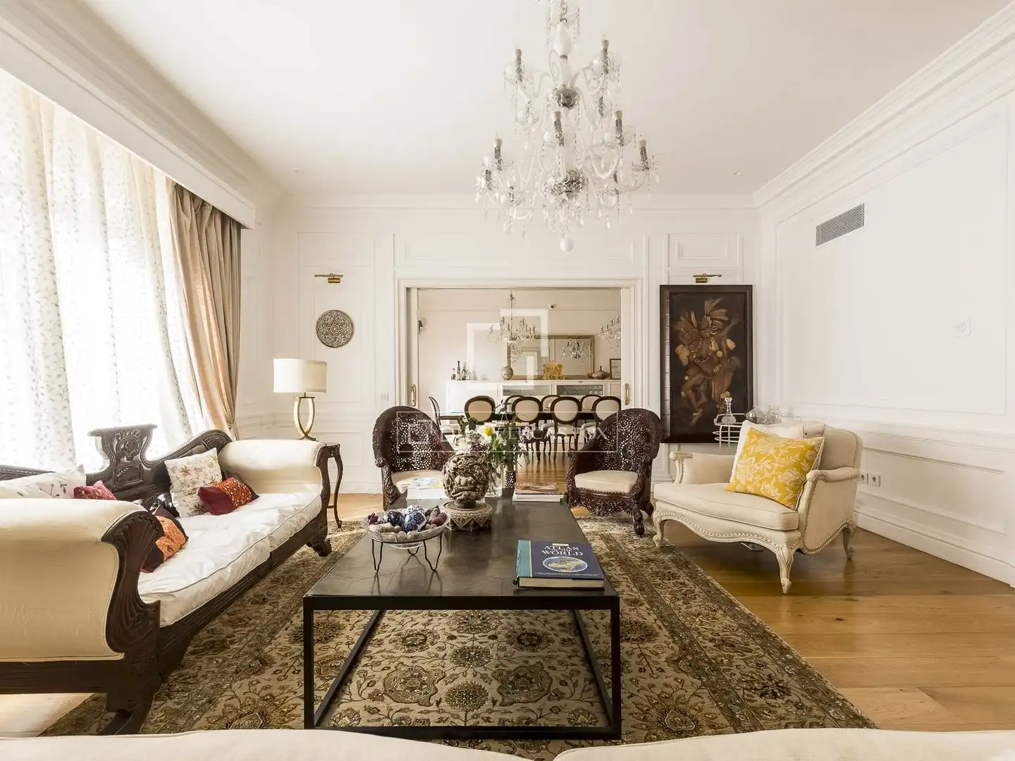 Living room of Attic for sale in Barcelona  with Air Conditioner, Heating and Parquet flooring