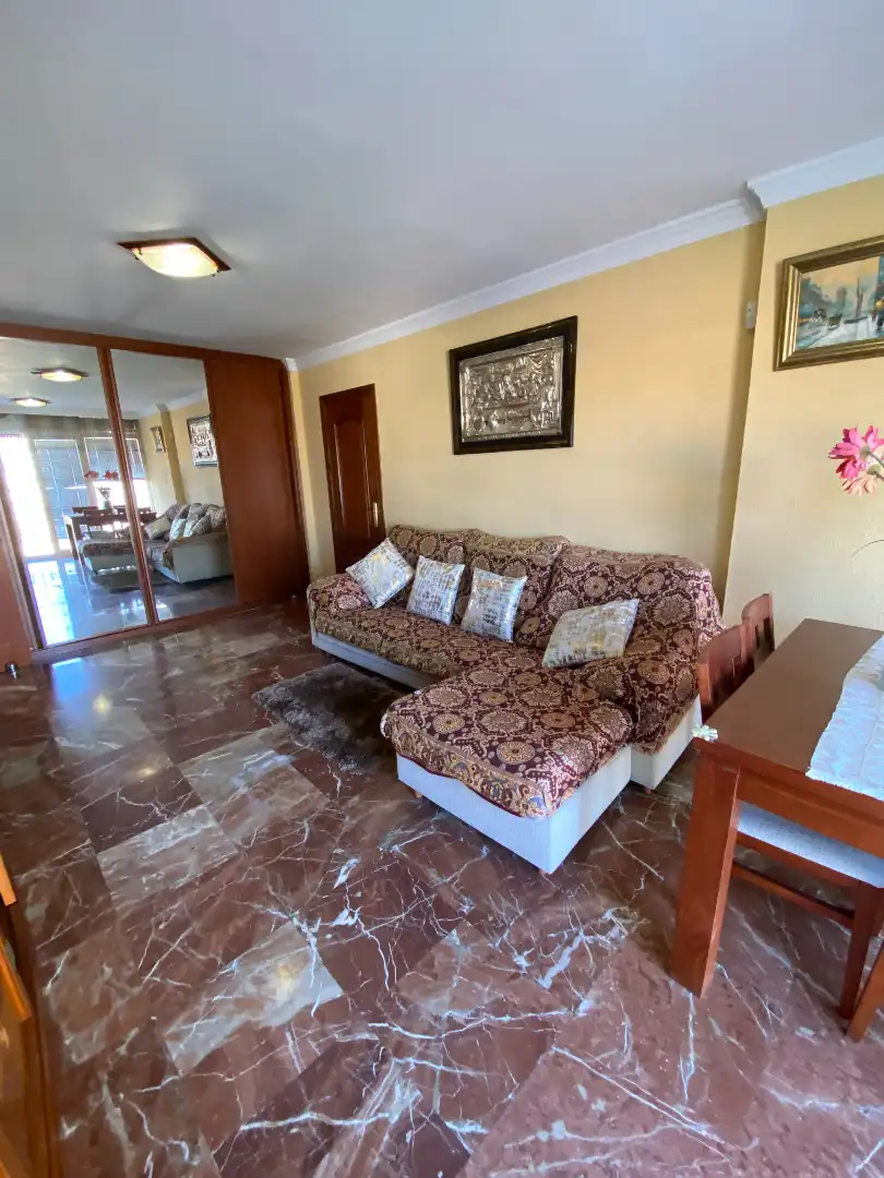 Wohnzimmer von Wohnung zur Miete in Málaga mit Klimaanlage, Terrasse und Möbliert