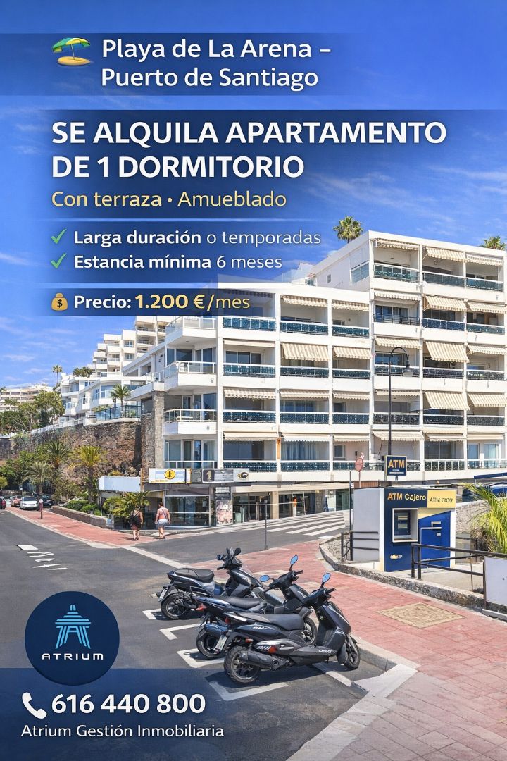 Vista exterior de Apartament de lloguer en Santiago del Teide amb Terrassa, Moblat i Forn