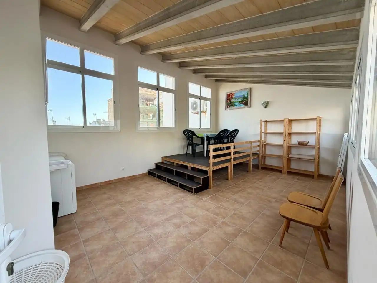 Living room of Flat for rent in Santa Margalida  with Air Conditioner, Heating and Terrace