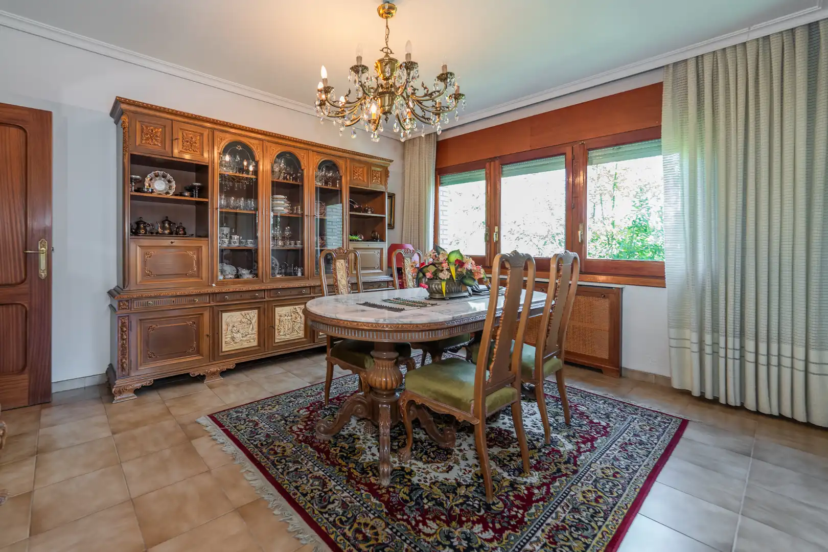 Dining room of Houses for sale in El Molar (Madrid)  with Air Conditioner, Heating and Private garden