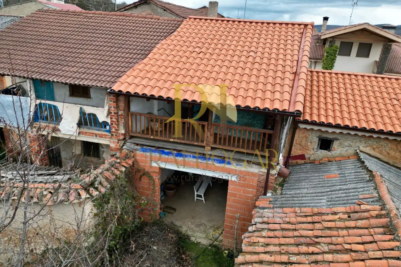 Terraza de Casa adosada en venta en Llamas de la Ribera con Terraza