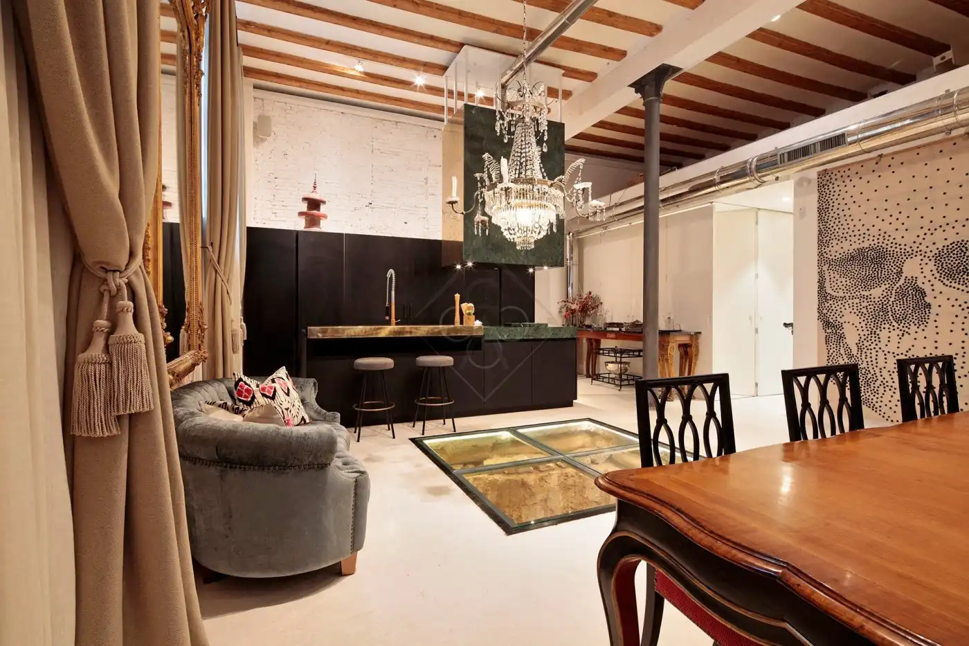 Sala d'estar de Loft en venda en Barcelona amb Aire condicionat i Calefacció