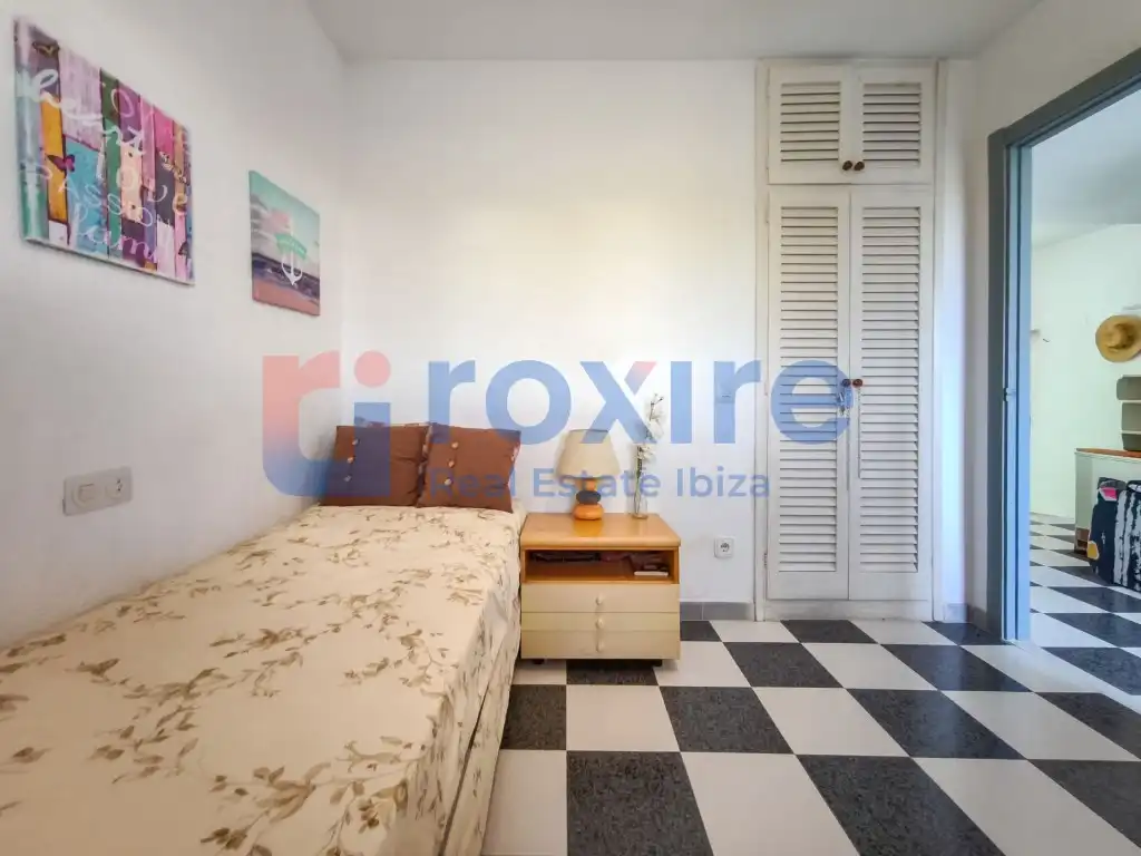 Bedroom of Apartments for rent in Sant Josep de sa Talaia  with Air Conditioner, Furnished and Washing machine