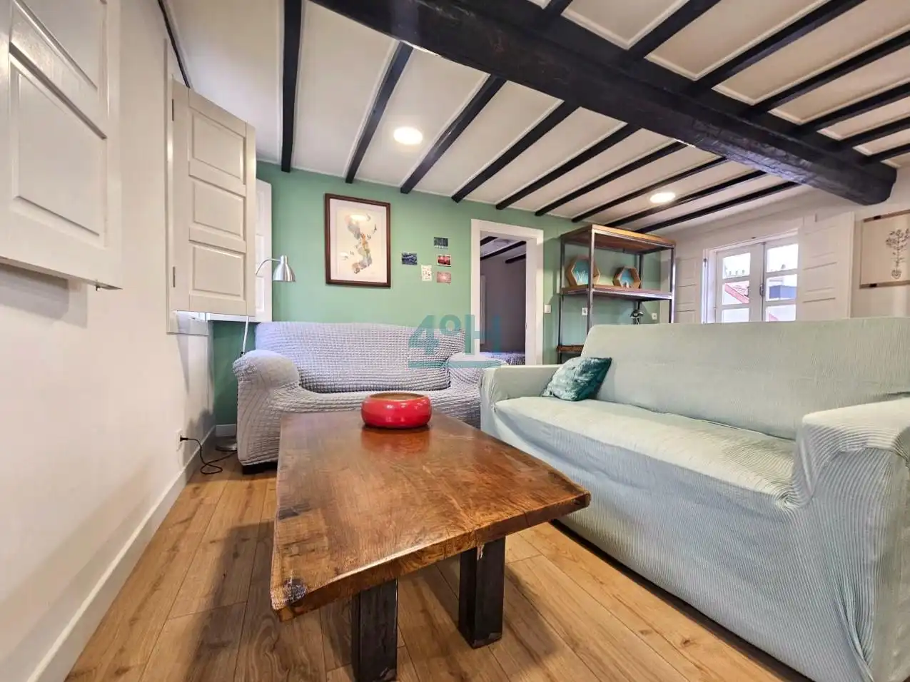 Sala de estar de Ático en venta en Casco Viejo