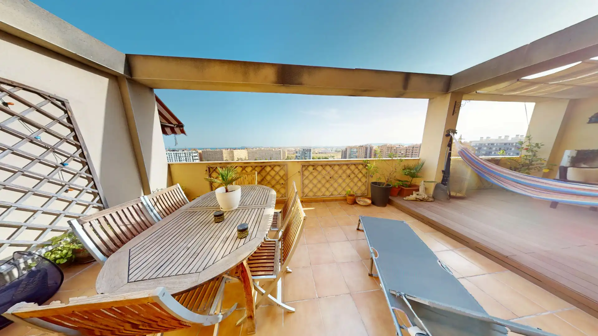 Terrace of Attic for sale in Alicante / Alacant  with Air Conditioner, Heating and Parquet flooring