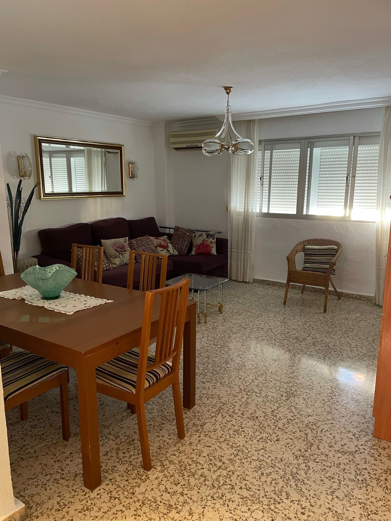 Living room of Flat for sale in Málaga Capital  with Air Conditioner, Storage room and Furnished