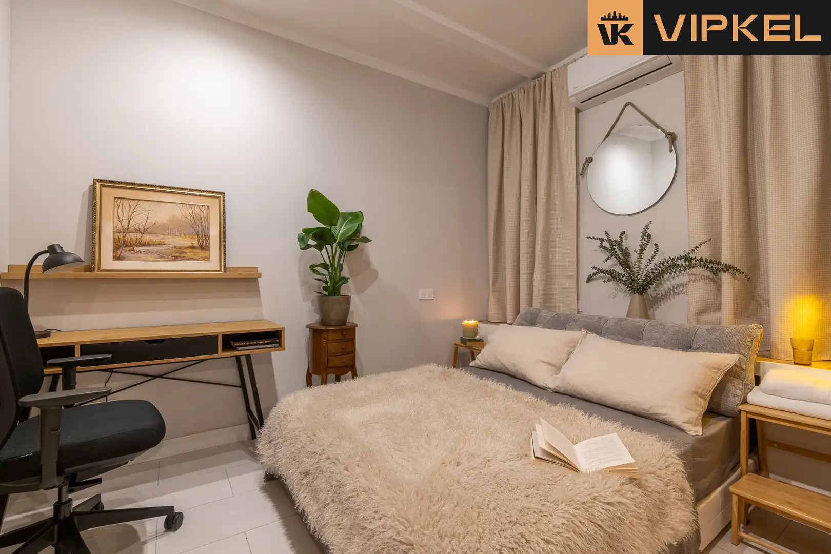 Bedroom of Flat for sale in Barcelona  with Air Conditioner, Heating and Furnished
